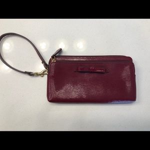 Coach wallet wristlet leather